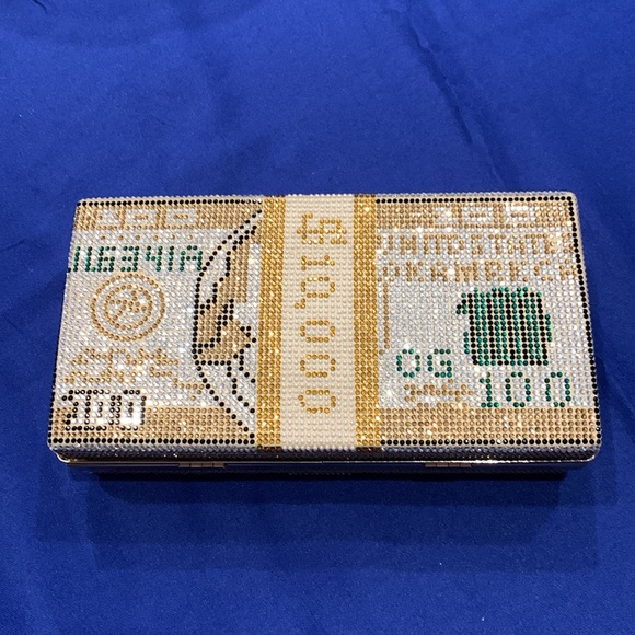 Gorgeous evening clutch! Hard case, fits cell, keys and lipstick! - Picture 5 of 6